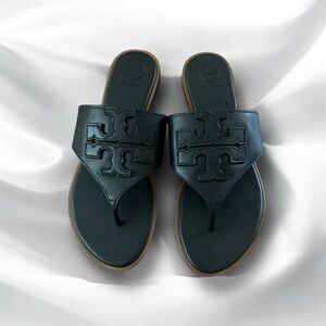 Tory Burch Black Leather Sandals